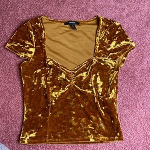 Gold Velvet shirt